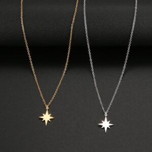 Eight Point Star Necklace