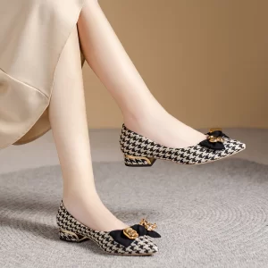 Autumn Bow Medium Heel
