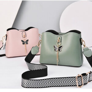 Butterfly Tassel Leather Bag